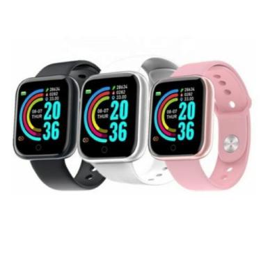 Imagem de COMBO com 3 Relogio Inteligente Smartwatch Y68 Bluetooth sendo 1Preto 