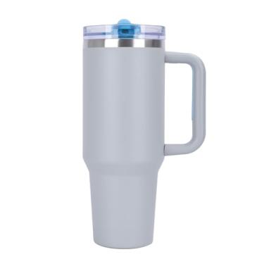 Imagem de Copo Quencher ProTour 1,134 g com alça - Garrafa de água de aço inoxidável isolado a vácuo 100% à prova de vazamento | 2 tampas (canudo dobrável e tampa à prova de vazamento) para bebidas quentes