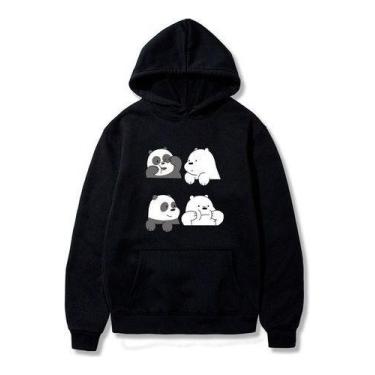 Imagem de Blusa Moletom Canguru Com Capuz Ursos Sem Curso Cute - Use Nerd, GG