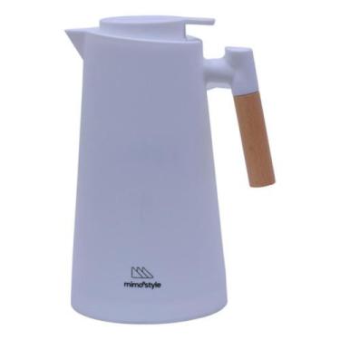 Imagem de Garrafa Térmica Luxo Com Alça Mimo Style 1l, Branco