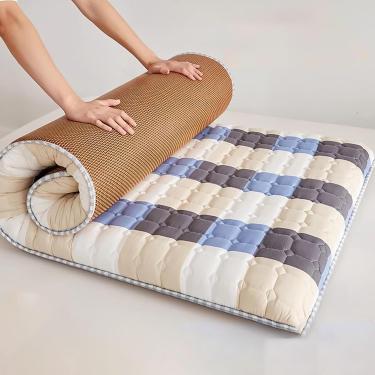 Imagem de Colchão De Chão Japonês, Colchão De Chão Japonês Dobrável, Cama De Chão Dobrável Respirável, Engrossar Colchão Futon De Piso, Bom Suporte, Economizar, One Color, 100x200CM