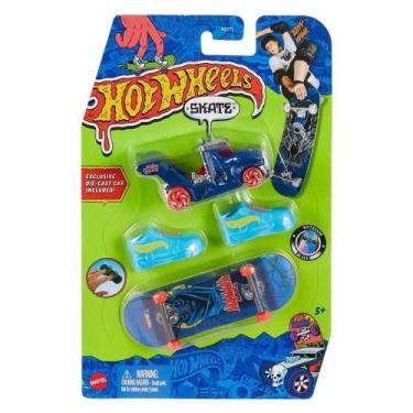 Imagem de Carro E Mini Skate Hot Wheels Com Tenis - Mattel HGT71