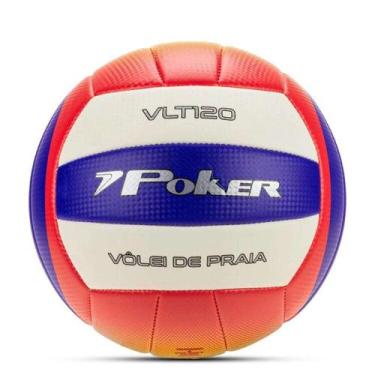 Imagem de Bola Volei Poker de Praia Training VLT 120 II - Azulverm