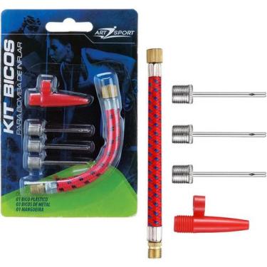 Imagem de Bico Adaptador Para Inflar Encher Bola Boia Pneu Bicicleta - Art Sport