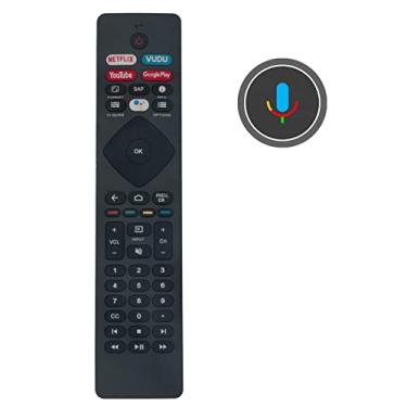 Imagem de Beyution NH800UP Controle remoto de voz adequado para Philips TV 65PFL5504F6 55PFL5604F7A 55PFL5704F7 43PFL5704F7 50PFL5604F7 43PFL5604F7 75PFL5604F7 65PFL55555F7 604F7 65PFL5704F7 75PFL5704F7