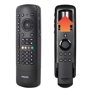 Imagem de Philips Controle remoto universal Companion para Samsung, Vizio, LG, Sony, Roku, Apple TV, RCA, Panasonic, Smart TVs, reprodutores de streaming, Blu-ray, DVD, 4 dispositivos, Flip & Slide Fire TV