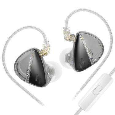 Imagem de Fone de ouvido intra-auricular KZ X Angelears Libra Ultra-Wide Frequency Dynamic Driver HiFi IEMs, 1DD in Ear Monitor com cabo substituível de 0,75 (padrão, microfone)