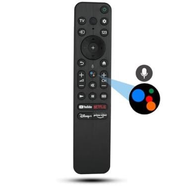 Imagem de Controle remoto de voz de substituição RMF-TX800U compatível com Sony A80K X80K X95K X90K X85K 4K 8K 2022 XR-65A80K RMF-TX900U HDR LED Smart TV