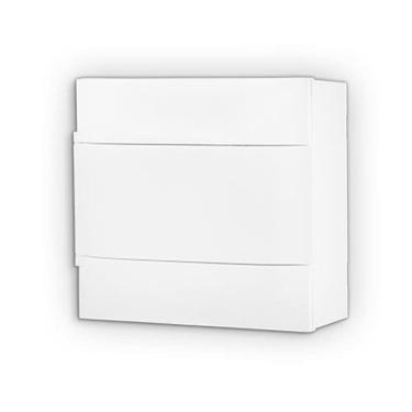 Imagem de Quadro Distribuição Sobrepor 08 Din  Branco Sem Barramento