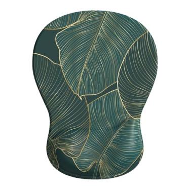 Imagem de BOCHEERY Tapete de mouse confortável com descanso de pulso em gel, mouse pad ergonômico para alívio da dor, superfície de suporte de pulso suave e base de poliuretano antiderrapante para computador