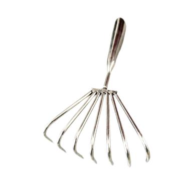Imagem de Ｂｅｓｇａ Ancinho de garra para escavação de conchas de frutos do mar, ferramenta portátil para moluscos, ancinho de mão para soltar folhas, acessórios para , 7 Dentes 5cm