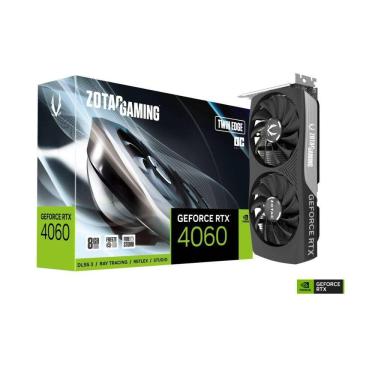 Imagem de Placa De Video Zotac NVIDIA Geforce RTX 4060 Twin Edge Oc, 8GB, GDDR6, 128 Bits, HDMI E Displayport