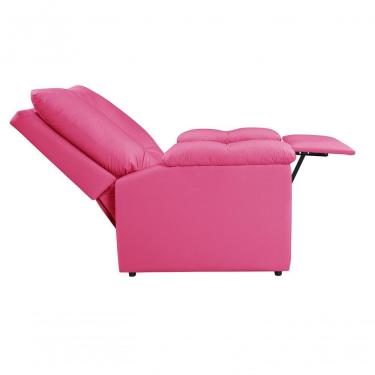 Imagem de Poltrona Reclinável Lisboa Cílios Sobrancelha Lashes Corano Com Mocho / Assento De Elevação Pink 314