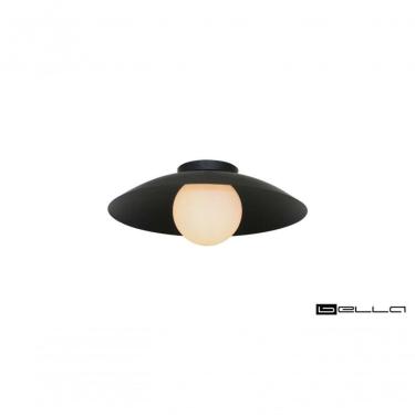 Imagem de Plafon Sobrepor Cuia G Preto 1xe27 - Bella Iluminação