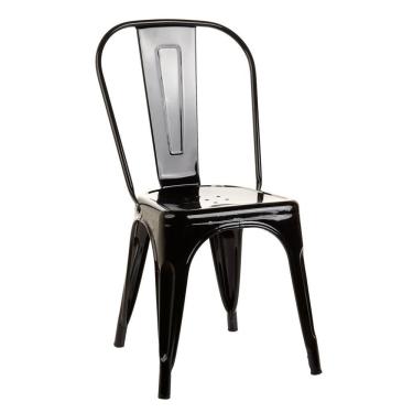 Imagem de Cadeira De Design Linha Tolix Metal Preto