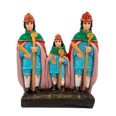 Imagem de Escultura São Cosme e Damião e Doum 16,50 cm em Resina - Lua Mística -