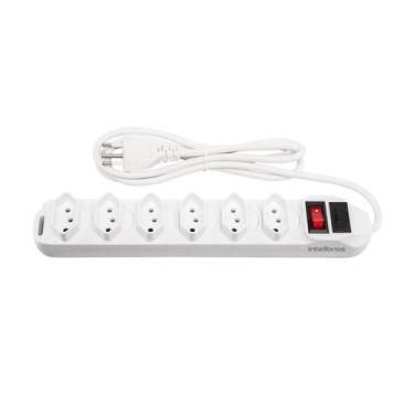 Imagem de Filtro de Linha com 6 Tomadas EPE 1006 Branco Intelbras