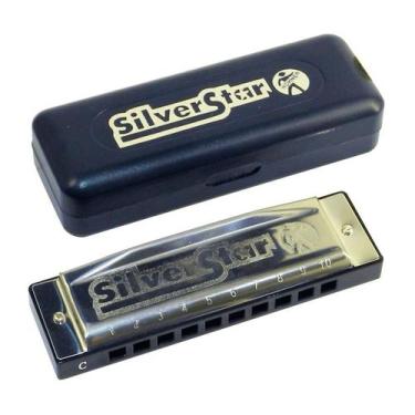 Imagem de Gaita hohner silver star c(dó) harmonica diatonica
