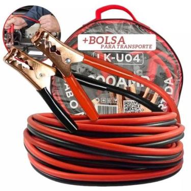 Imagem de Cabo Chupeta Transferência 800 Amp Carro Caminhão Bateria Carga 10 MM 
