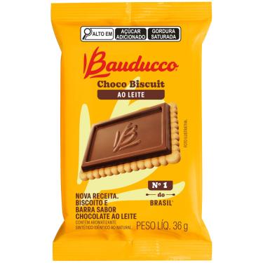 Imagem de Biscoito Bauducco Choco Biscuit Chocolate ao Leite 36g