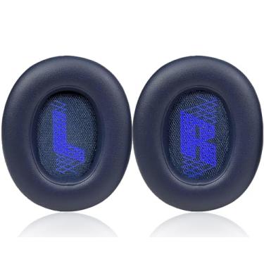 Imagem de UOWGA Almofadas De Reposição Para Fones Ouvido Supra-Auriculares Jbl E65 (E65Bt E65Btnc)/Live 650 (650Nc 650Btnc)/Live 660 (660Nc 660Btnc)/Duet Nc, Couro Macio (Preto) (Azul)