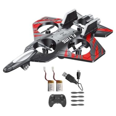 Imagem de Esquirla Avião de brinquedo de espuma com remoto e luz RC para crianças, brinquedo de aeronave para aniversário, jardim, dia crianças, Vermelho