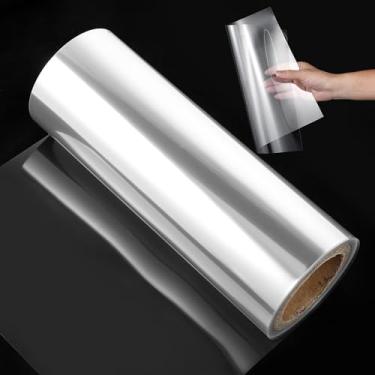 Imagem de Rolo de acetato transparente de 12 polegadas x 24,4 m, folhas transparentes de acetato de 6 mm para artesanato, folhas de estêncil em branco, transparência, material de molde de mylar, rolo de papel