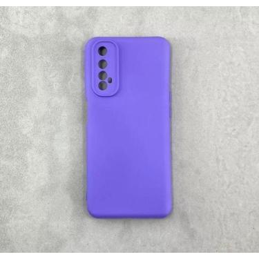 Imagem de Capa Capinha Case  Realme 7 Silicone Aveludada Protege Câmera Colorida