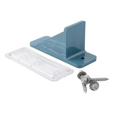 Imagem de Pacote de granel comercial de 50 cores (protetores de agora, gaxetas e parafusos de vedação perfeitos) - Impeça que a neve deslize para fora do seu bloco de proteção de neve de telhado de metal para quebras (azul de morro)