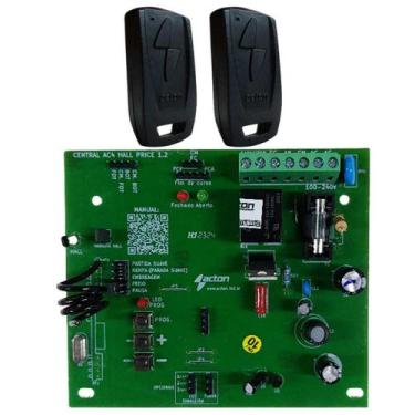 Imagem de Placa Ac4 Hall Price Motor Rossi Dz3 Dz4 Nano Portão Garagem Com 2 Tx 