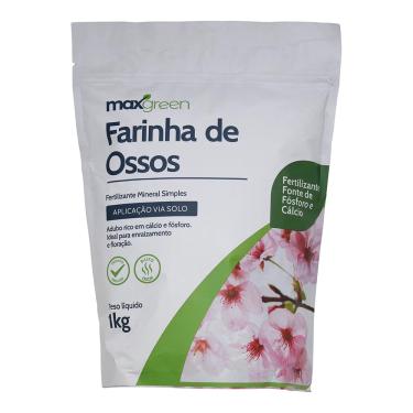 Imagem de Maxgreen Farinha de Osso, Forth, Fertilizante Orgânico, Fósforo e Cálcio, Baixo Odor, 500g