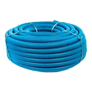 Imagem de Mangueira Corrugada Azul 20mm 1/2 Polegadas Rolo com 50 Metros Maesi