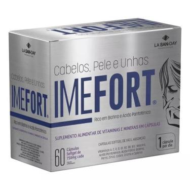 Imagem de Suplemento Imefort Cabelos Pele E Unhas 60 Cps - La San-Day