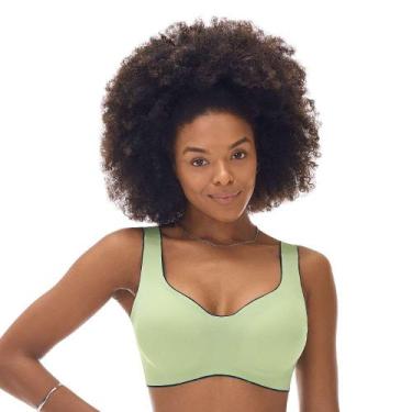 Imagem de Sutiã Laser Termofusionado com Bojo Removível Sem Costura Verde Primav