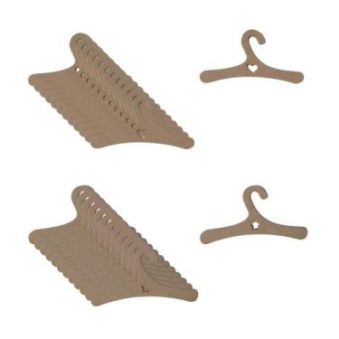 Imagem de Cabides para roupa de Boneca 12 unidades - Fábrica da Imaginação, Gran