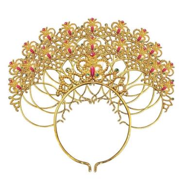 Imagem de Kit 50 Tiaras Coroa De Princesa Rainha Brilhante Glamour venda em lote