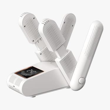 Imagem de Secador de botas para botas de trabalho, secador de sapatos com soprador de calor, secador de luvas e aquecedor de botas - purificação de fonte de luz dupla UV - temporizador inteligente - branco