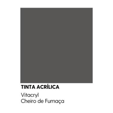 Imagem de Tinta Emborrachada Acetinada Cinzas - Vitacryl, Cheiro de Fumaça, 3,6 