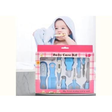 Imagem de Cuidado e Amor em Cada Detalhe – Seu Bebê Merece o Melhor! Kit 10 Peças Cuidados com o Bebê – Cortador de Unhas, Tesoura, Escova e Mais | Saúde e Higiene para Recém-Nascido