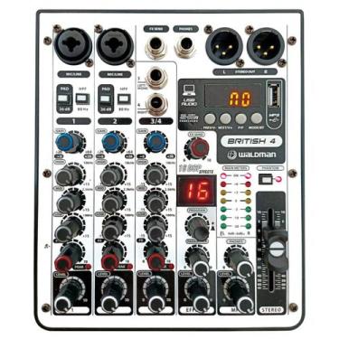 Imagem de Mesa De Som Waldman Interface De Áudio 4 Canais British B-4