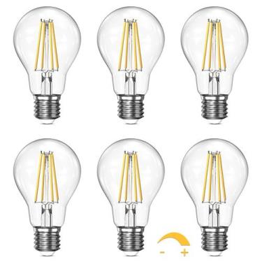 Imagem de Lâmpadas LED CRIRY Dimmable A19 Clear 6W 2700K 750LM, pacote com 6