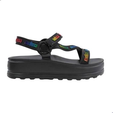 Imagem de Sandália Melissa Stripes Platform M-Lover Preto