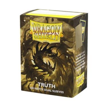 Imagem de Dragon Shield Dual Sleeves – Matte Truth (dourado) 100 CT – Capas para cartas – Suave e resistente – Compatível com Pokémon, Magic The Gathering Cards e Digimon MTG TCG OCG e cartas de hóquei