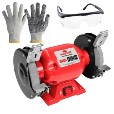 Imagem de Moto Amolador Esmeril Potente para Afiar Motor De 1HP Bivolt com 2 Ped