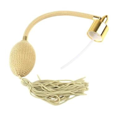 Imagem de oshhni Bico de reposição para frasco de perfume feminino, prático com borla longa, para loja, escritório, salão de beleza, Ouro