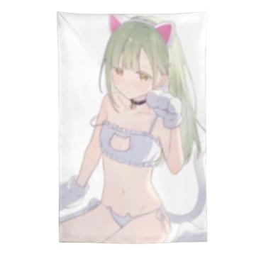 Imagem de LIEGBMEU Sexy Bikini Hot Anime Girl Tapeçaria 152.4 cm x 228.6 cm Interior Exterior Wall Quilt Art Decoração de Tapeçaria Caprichosa, AF164