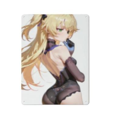 Imagem de Anime Sexy Bikini Hot Girl Pinup Girl Metal Tin Sign Wall Art Poster Decor for Home Bar Club Bedroom Bathroom Man Cave Otaku 30,5 x 40,6 cm, AF051
