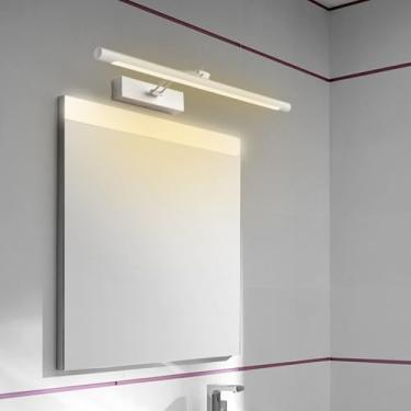 Imagem de Luzes de parede espelhadas de LED para banheiro Lâmpada de parede com ângulo ajustável rotativo de 270° moderno metal à prova d'água Arandelas de parede imagem alimentada pela rede iluminação sobre