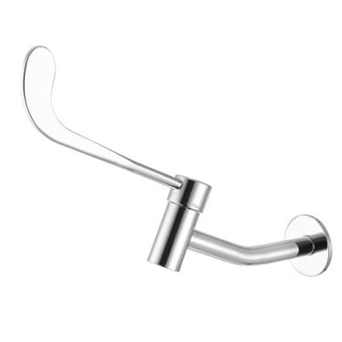 Imagem de Torneira para Lavatório de Parede com 1/4 de Volta 1182 Linha Global Medic Cromado Meber
