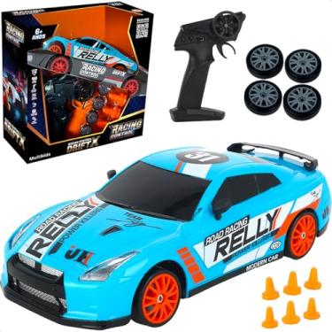 Imagem de Carrinho de controle remoto Drift escala 1:24 Racing Control Azul Relly - BR2416